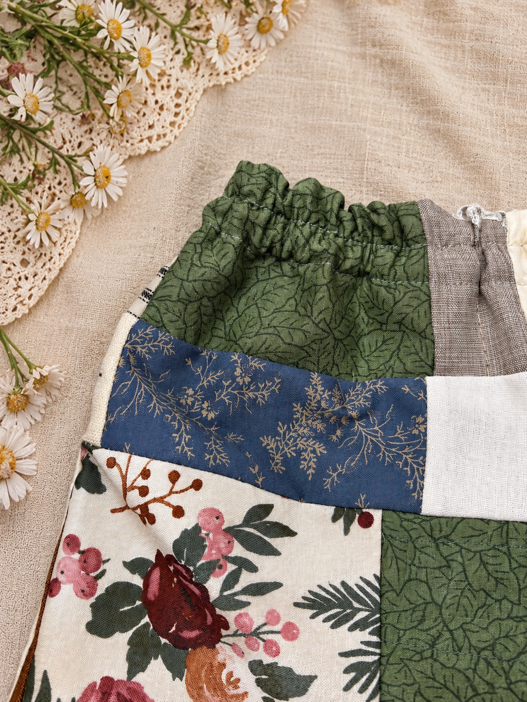 Patchwork Wide-Leg Pants | 4T