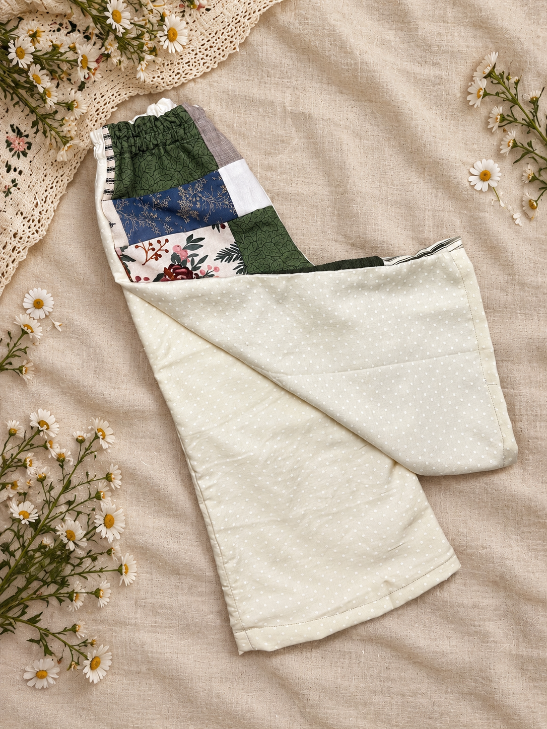 Patchwork Wide-Leg Pants | 4T