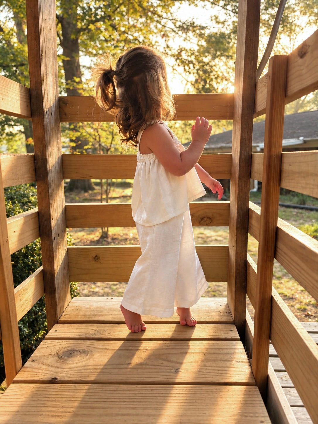 Heirloom Linen Two-Piece Set | 2T