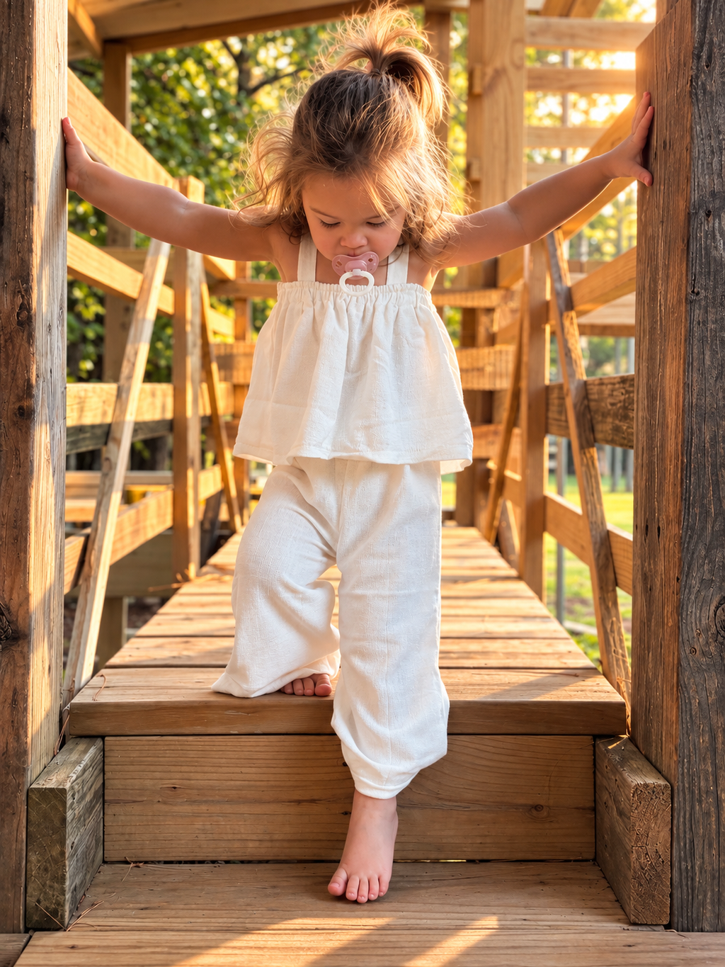 Heirloom Linen Two-Piece Set | 2T