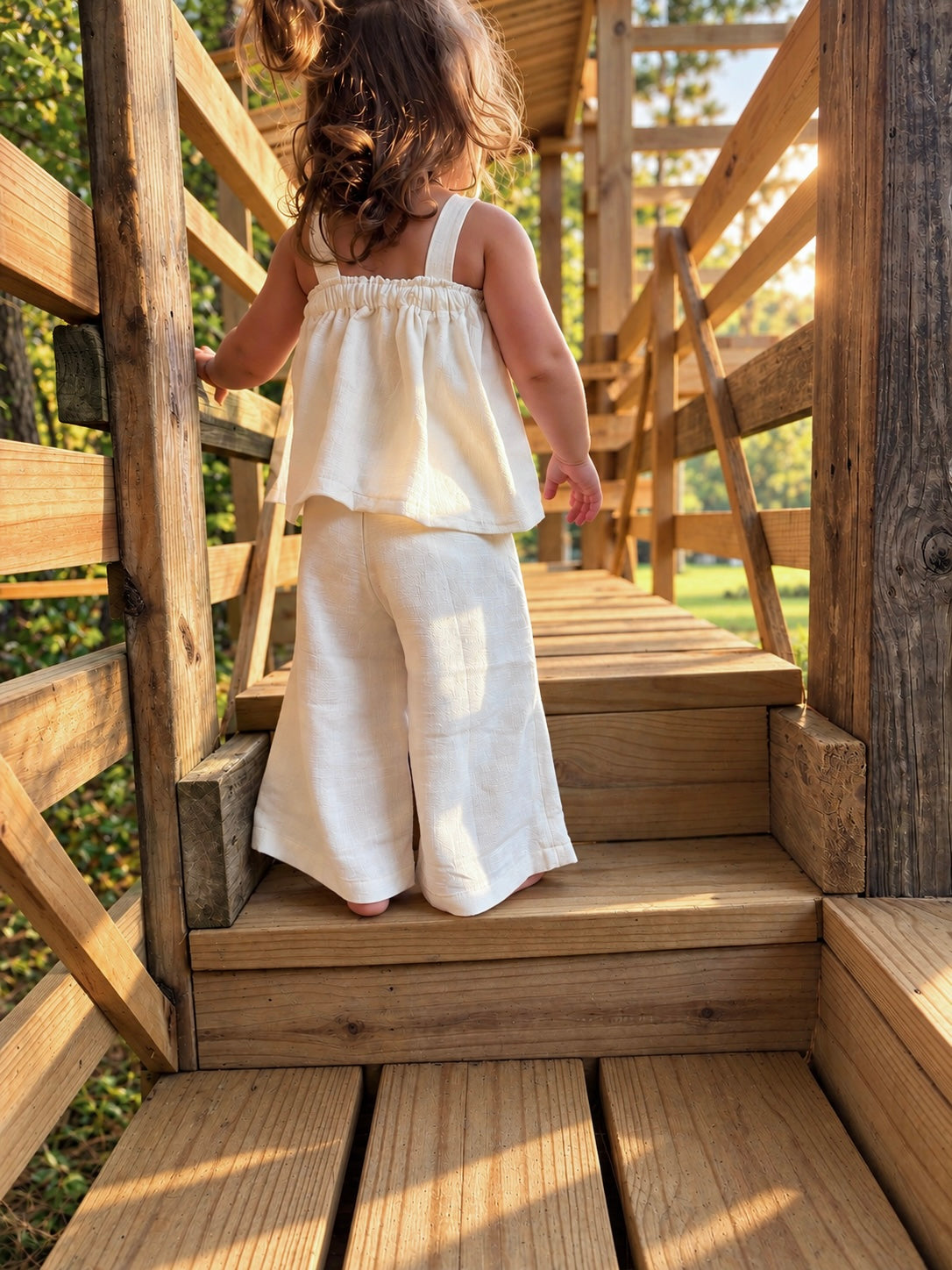 Heirloom Linen Two-Piece Set | 2T